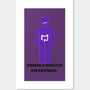 Crohn’s Disease Awareness Silhouette Posters and Art